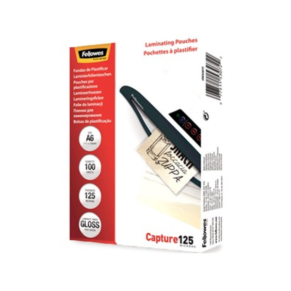 Fellowes Pouche A6 per Plastificatrici Conf 100Pz Fellowes Pouche A6 per Plastificatrici Conf 100Pz
